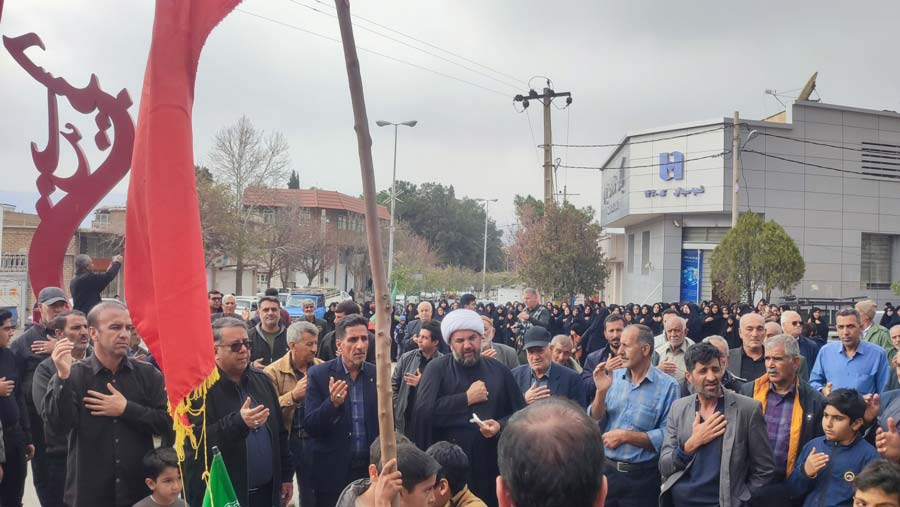 مراسم شهادت امام خامنه ای در سیدان مرودشت